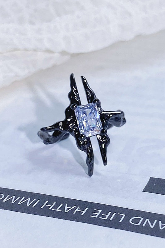 Retro Rhinestone Stackable Ring