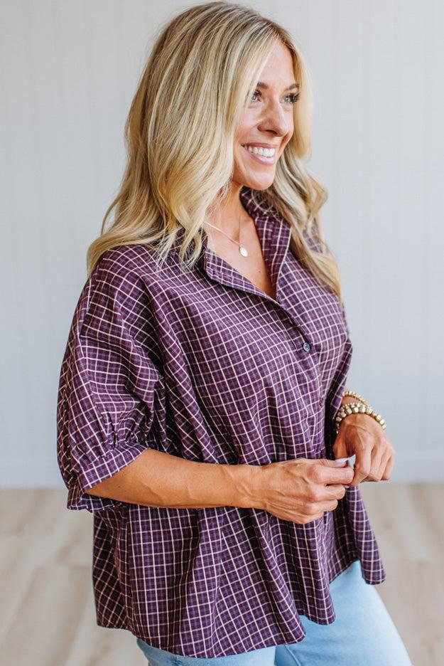 Ember Oversized Mid Sleeve Top