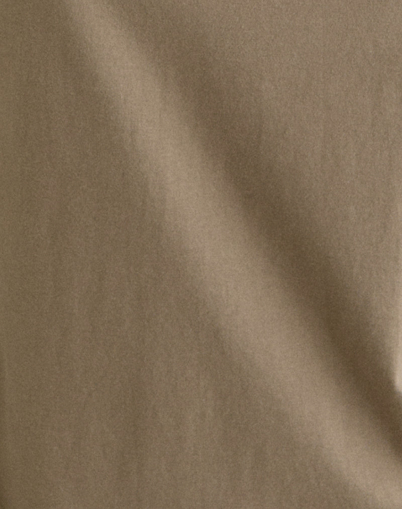 Feman Top in Jersey Khaki