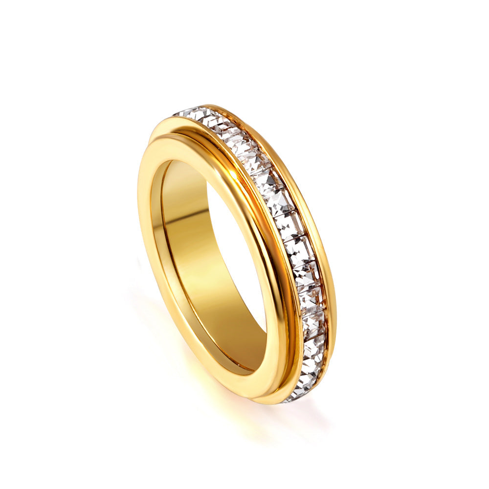 Crystal Spinner Ring