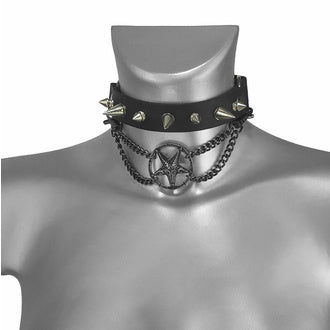 Collar around the neck (shoe harness) THE DEVIL'S KISS BAPHOMET
