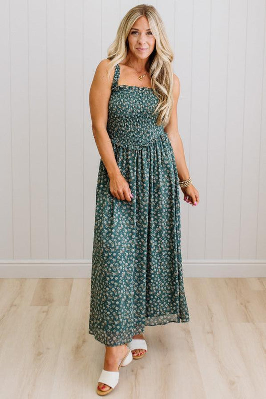 Lori Floral Smocked Top Maxi