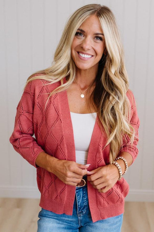 Meg Open Knit Cardigan