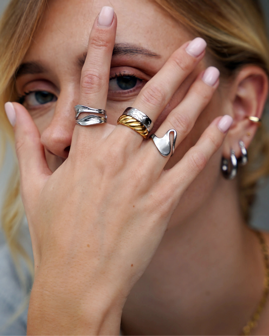 Sya - Ring - Stainless Steel - Adjustable