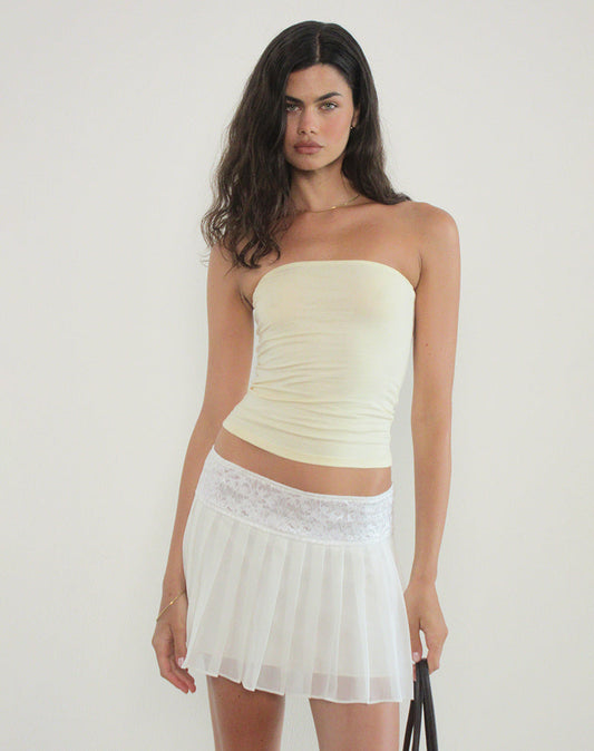 Shaelo Bandeau Top in Buttermilk