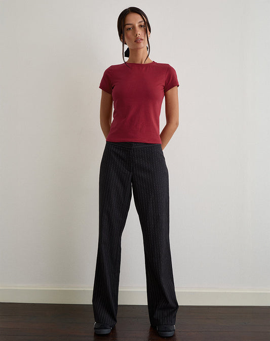 Sutin Tee in Adrenaline Red