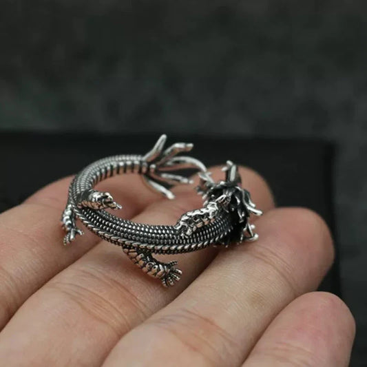 Blue Dragon Gothic Ring