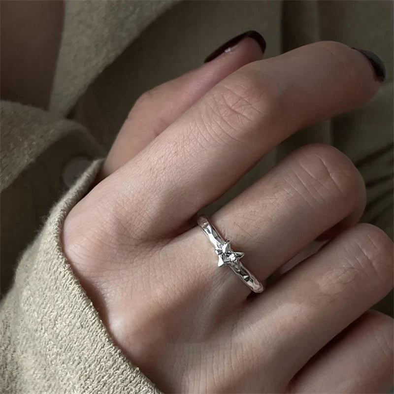 Y2K Punk Irregular Star Gothic Ring