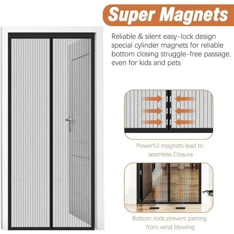 🔥Puerta Mosquitera Magnética
