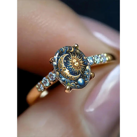 Celestial Sun & Moon Ring