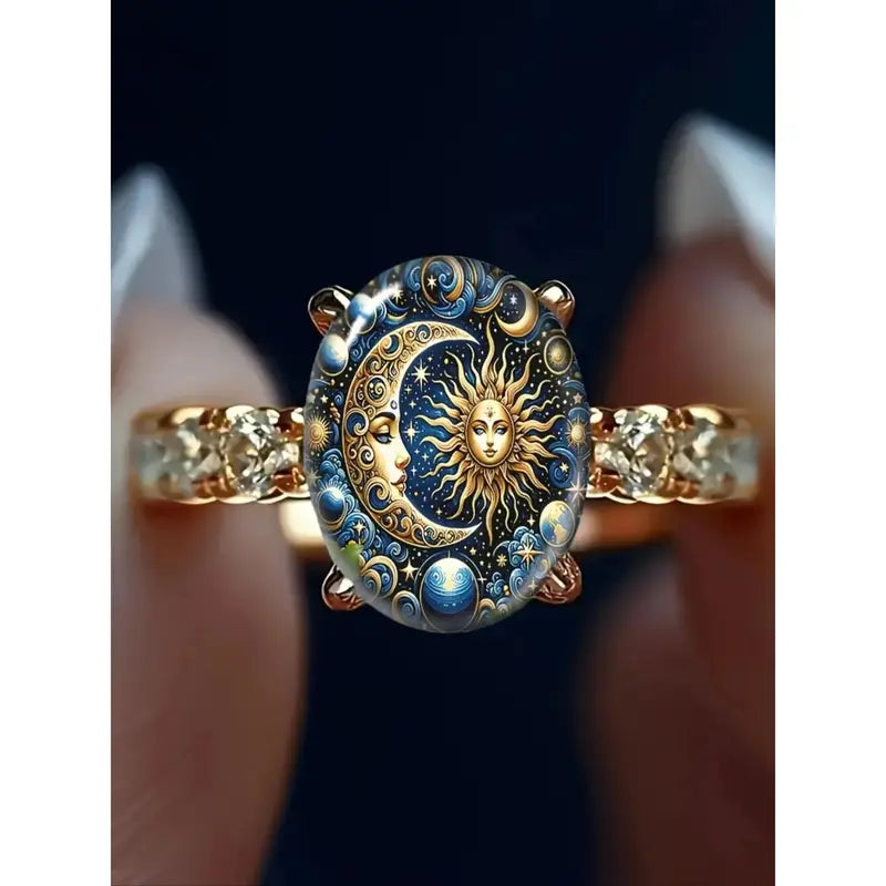 Celestial Sun & Moon Ring