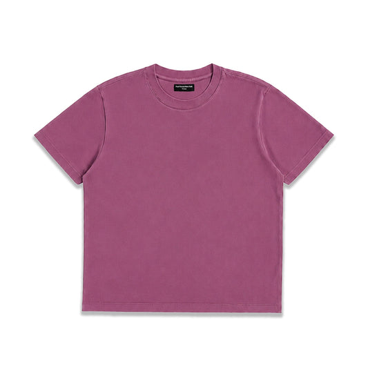 Silverlake Crop Tee III | Boxy, Relaxed Fit - Vintage Maroon