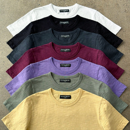 Los Feliz Crop Muscle Tee II | Slub - Butter Yellow