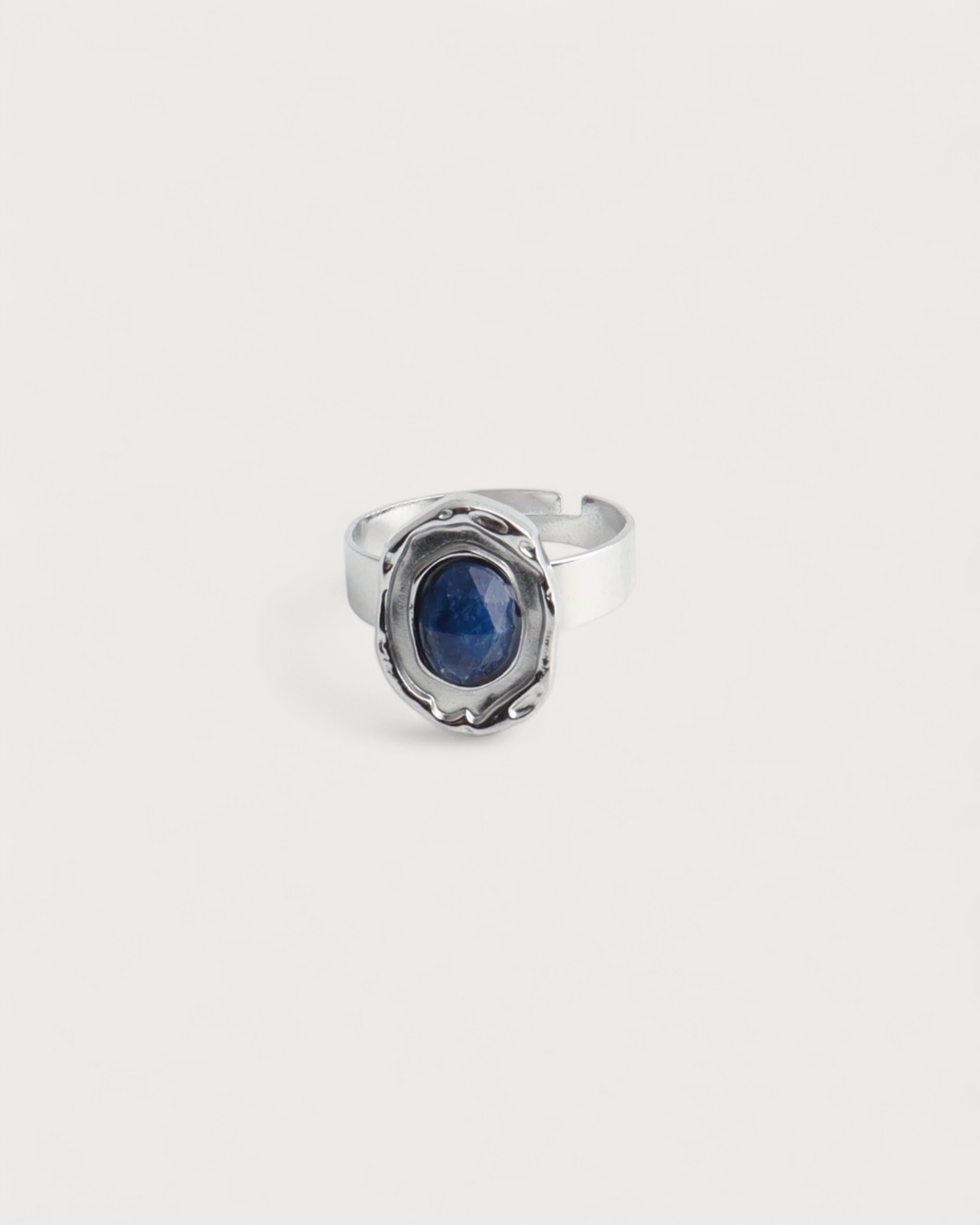 Salomé - Ring - Natural Stone - Stainless Steel - Adjustable