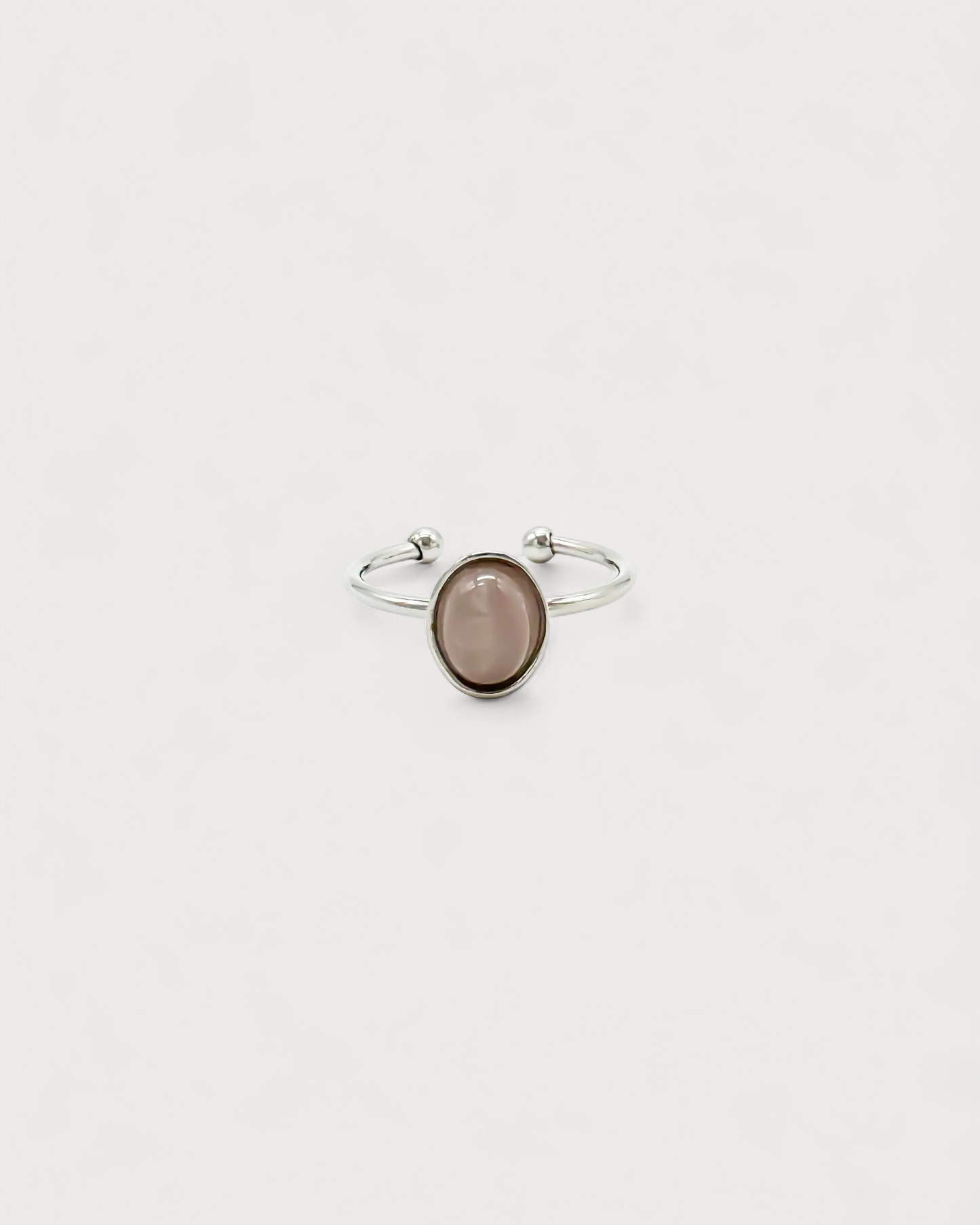 Vive - Ring - Natural Stone - Stainless Steel - Adjustable