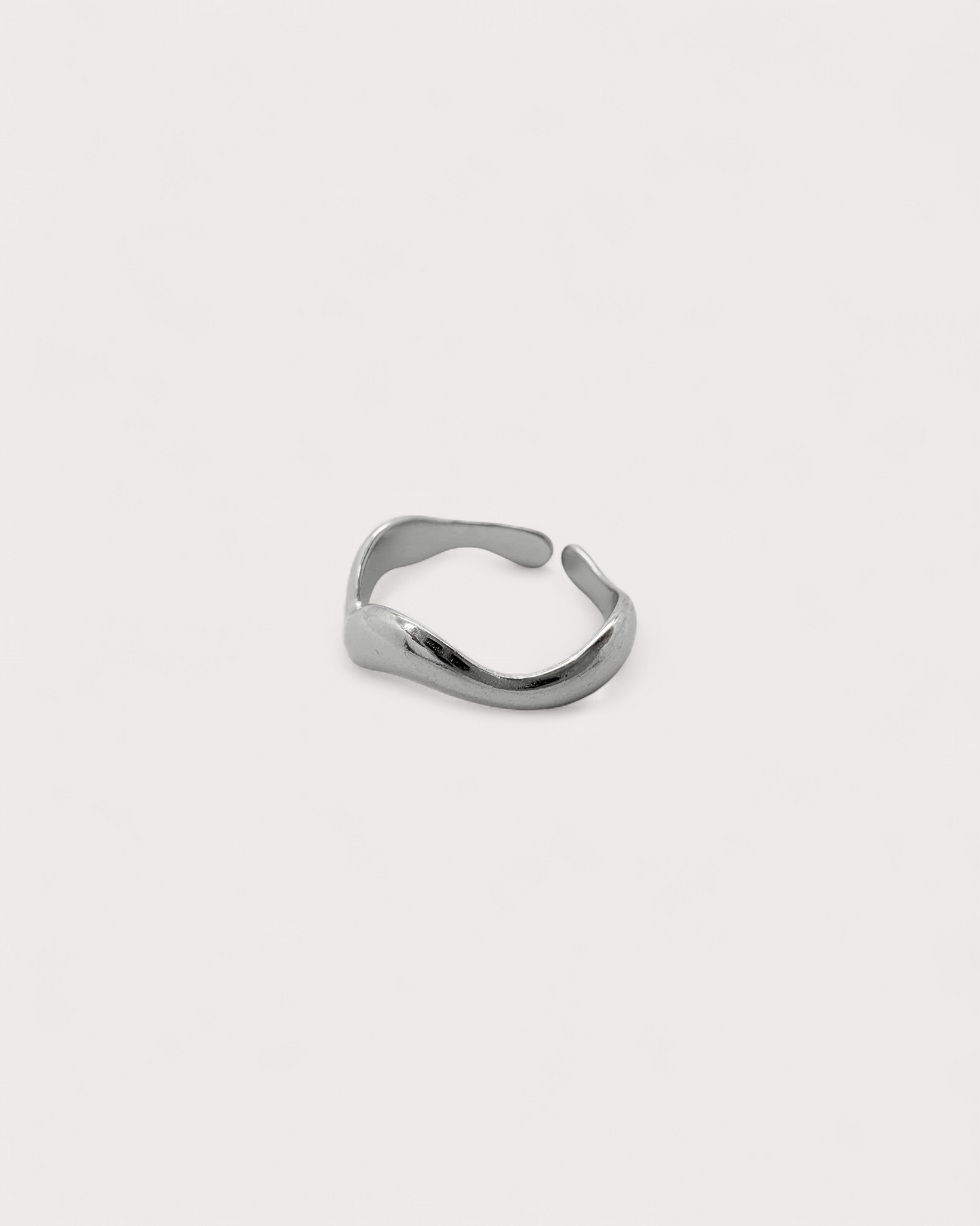 Waves - Ring - Stainless Steel - Adjustable