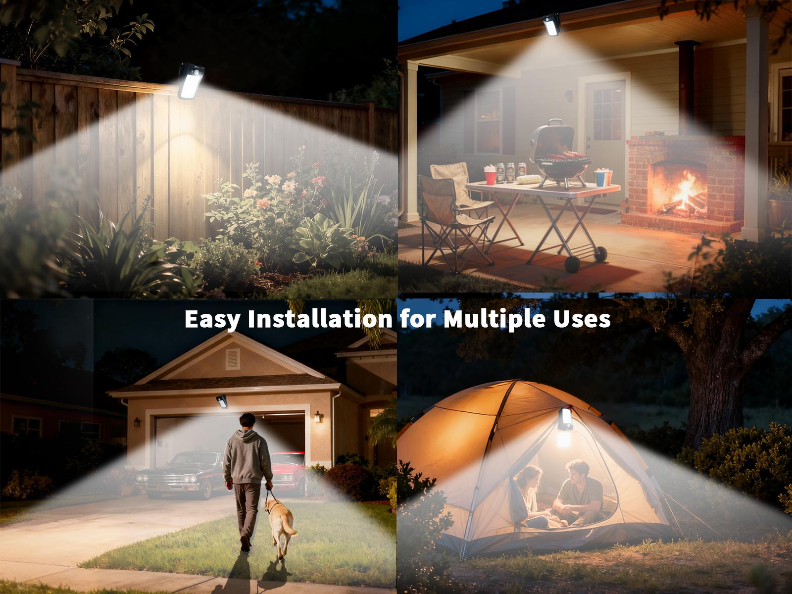 Solar Motion Sensor Clip Light – Waterproof Outdoor LED Lamp