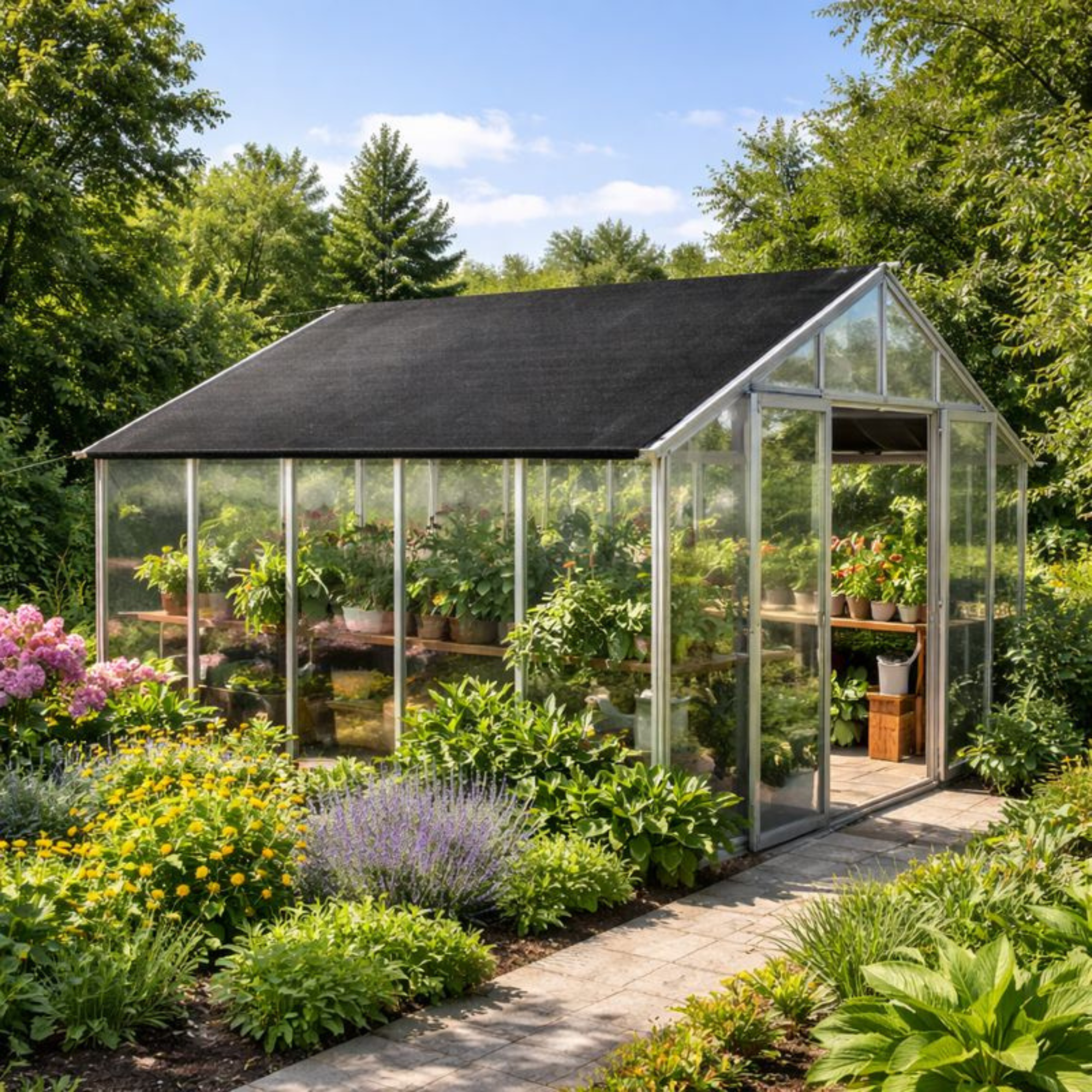Stay Cool Anywhere 🌞 90% UV Block Shade Cloth – Heavy-Duty Mesh Sun Shade with Grommets for Patio, Garden, Camping & Pergola