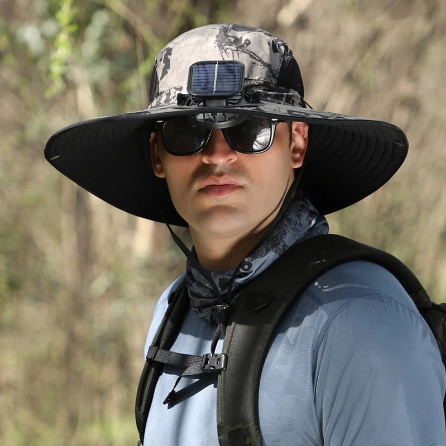 🔥Summer Hot Sale 49% OFF⚡2026 New Ultralight Solar Fan Sun Hat🎁Lighter Than a Baseball!⚾(Only 11oz)