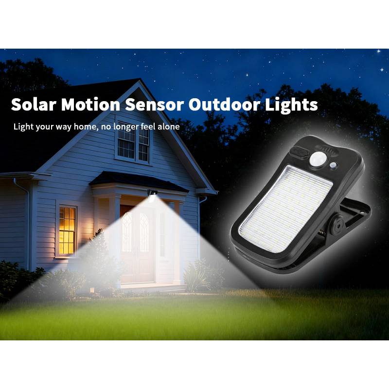 Solar Motion Sensor Clip Light – Waterproof Outdoor LED Lamp