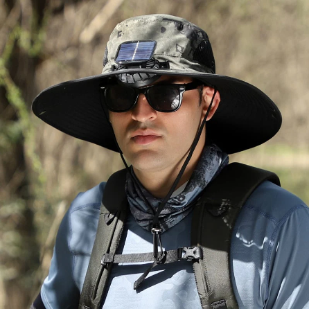 🔥Summer Hot Sale 49% OFF⚡2026 New Ultralight Solar Fan Sun Hat🎁Lighter Than a Baseball!⚾(Only 11oz)