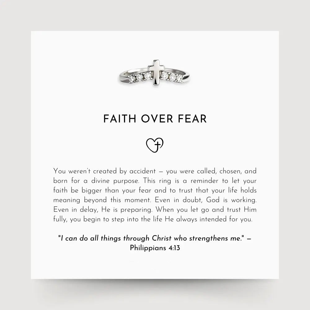 Faith Over Fear Ring