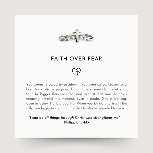 Faith Over Fear Ring