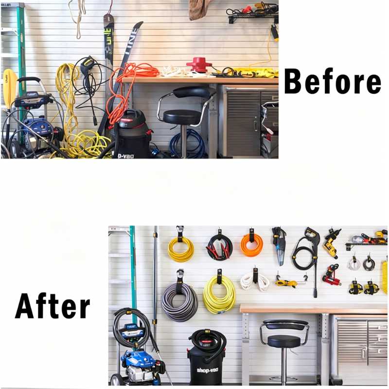 Heavy-Duty 12-Pack Extension Cord Organizer Straps – Adjustable Hook & Loop Cable Storage for Garage, RV, Workshop, Garden Hoses & Tools (Tangle-Free Space Saver, Indoor & Outdoor Use)