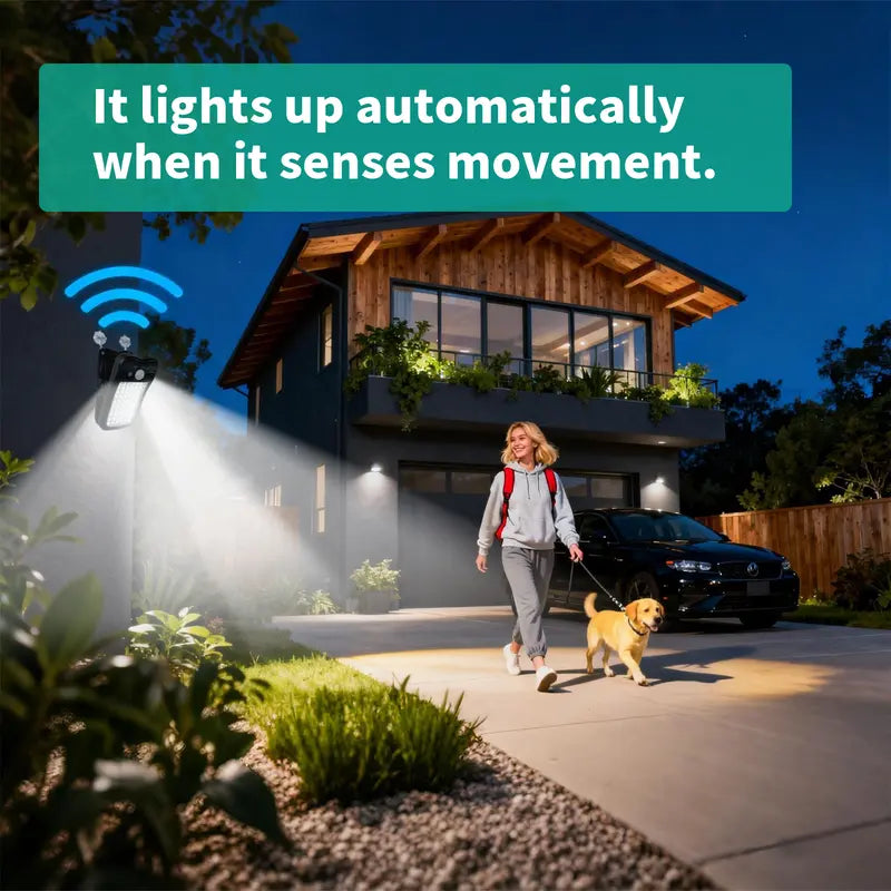Solar Motion Sensor Clip Light – Waterproof Outdoor LED Lamp