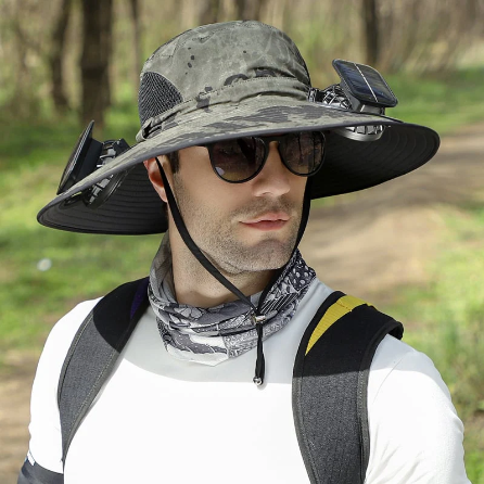 🔥Summer Hot Sale 49% OFF⚡2026 New Ultralight Solar Fan Sun Hat🎁Lighter Than a Baseball!⚾(Only 11oz)