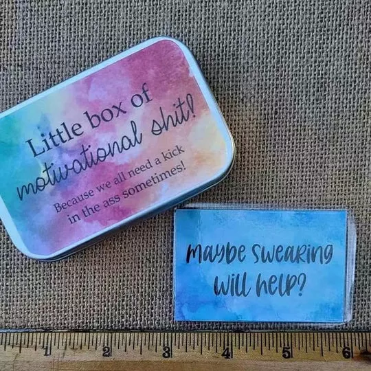 Funny Motivation Cards Gift ✡️(1 Set of 20 Sheets)