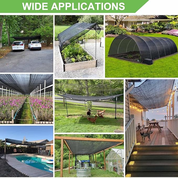 Outdoor Shade Cloth for Patio, Garden & Pergola – Breathable Sun Shade Solution