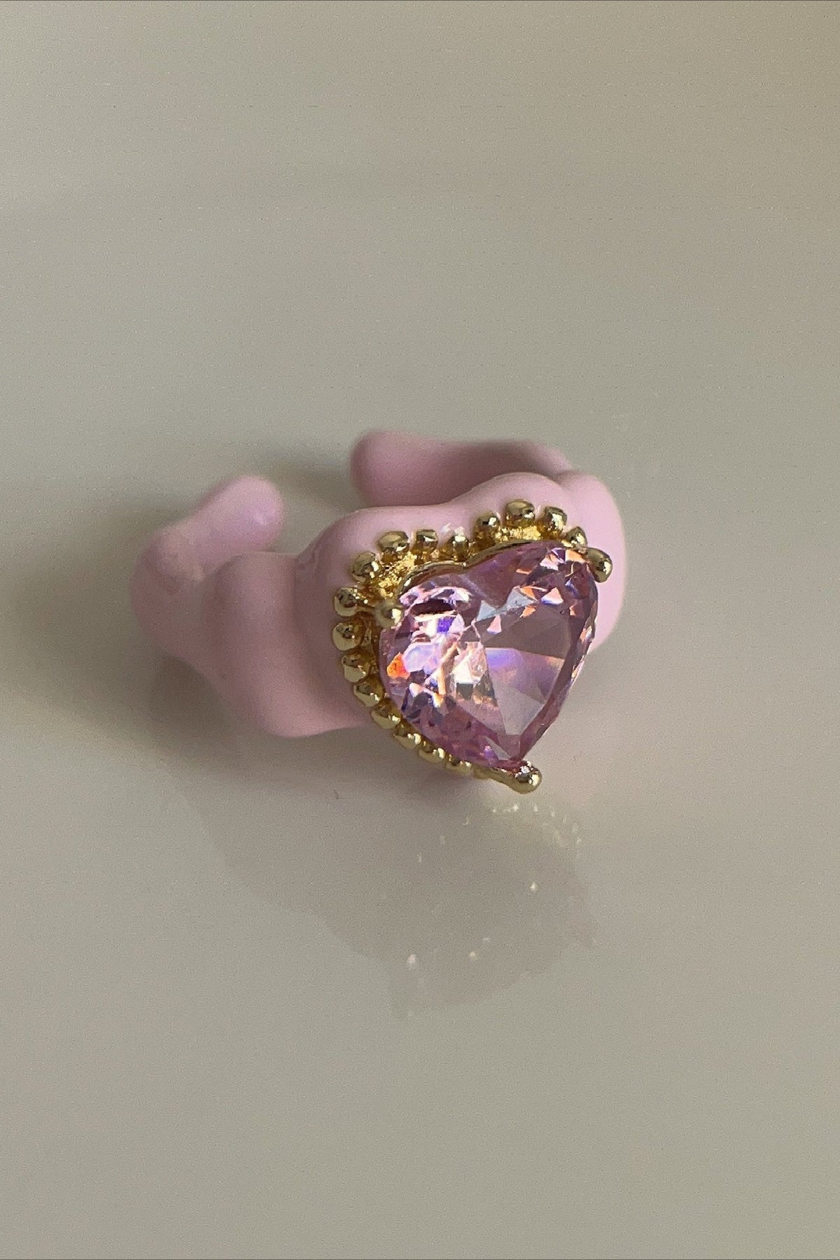 Enamel Oil Macaron Open Metal Ring