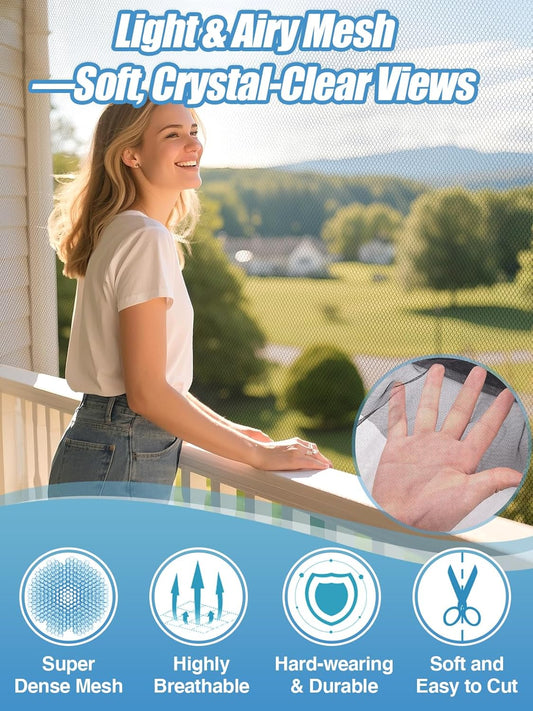 Summer Mosquito Protection Net – Breathable Anti-Bug Mesh Screen for Patios, Balconies, Gardens & Outdoor Spaces 🦟☀️