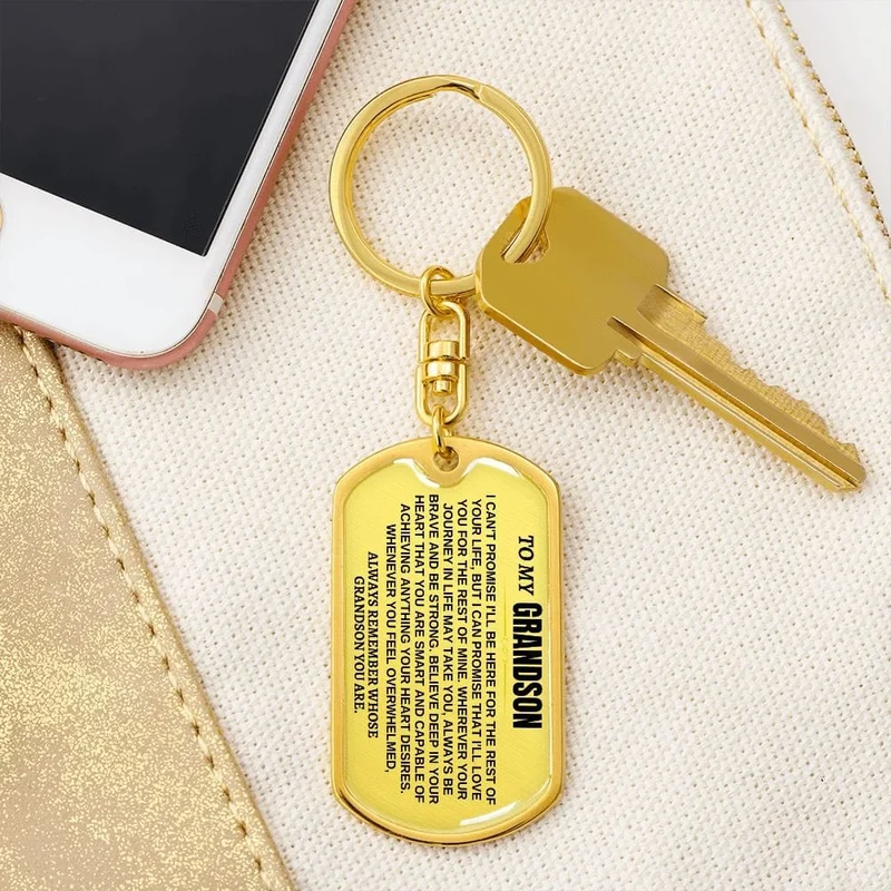 💖Keepsake for Granddaughter Keychain