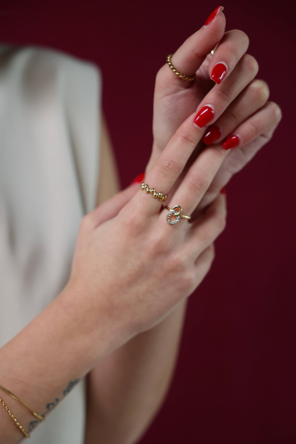 Mariella - Ring - Stainless Steel - Adjustable
