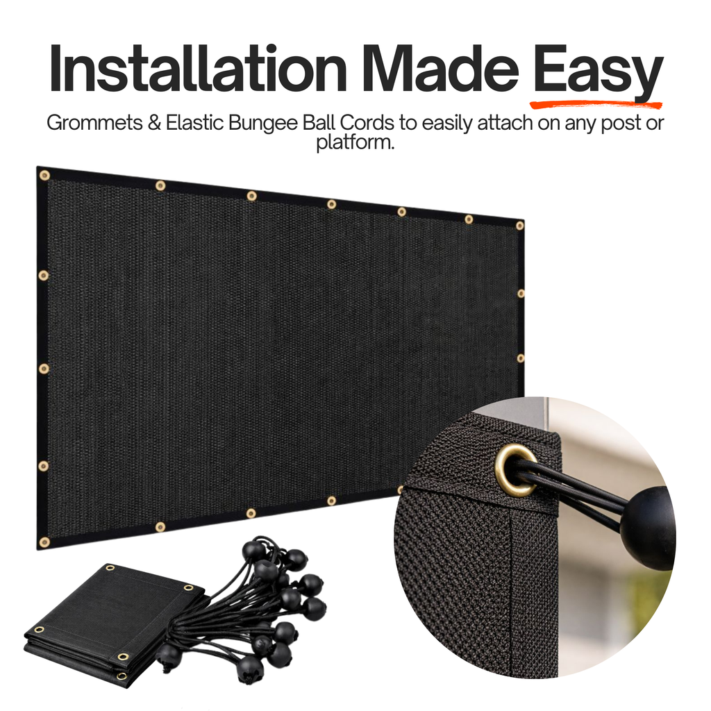 Stay Cool Anywhere 🌞 90% UV Block Shade Cloth – Heavy-Duty Mesh Sun Shade with Grommets for Patio, Garden, Camping & Pergola