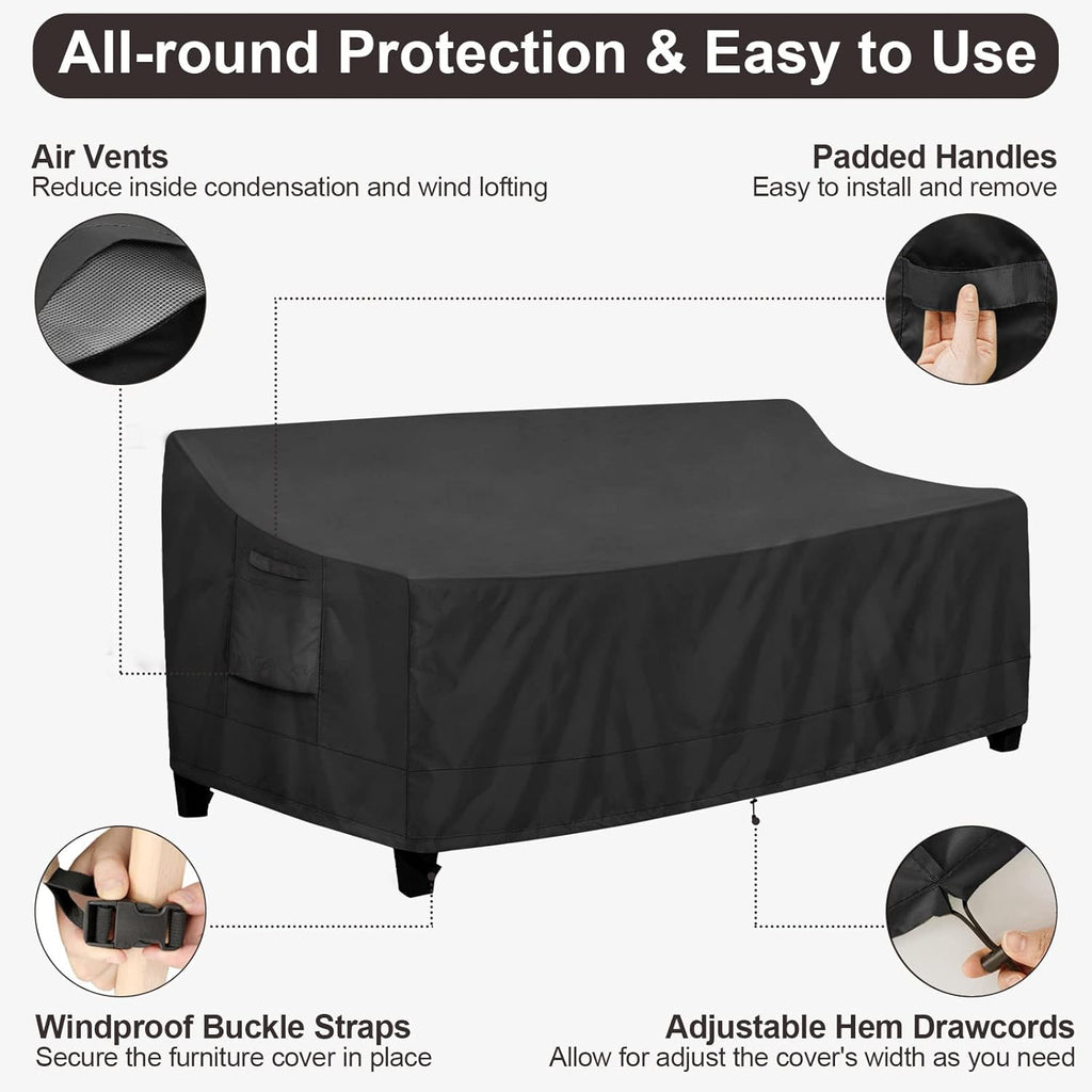 🏡 Heavy-Duty Patio Furniture Cover – Waterproof UV & Wind Resistant Protection