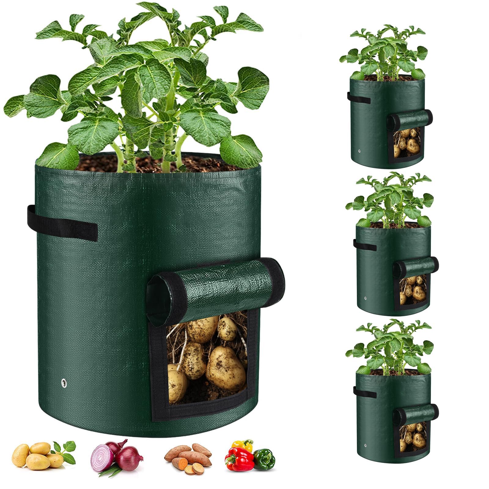 10 Gallon Potato Grow Bags with Harvest Window