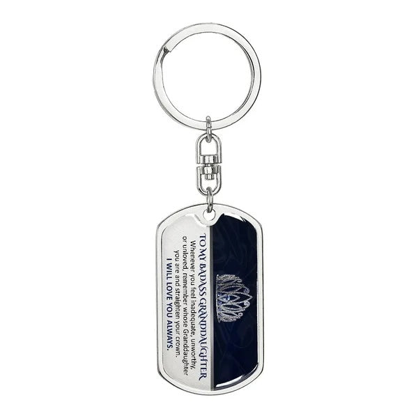 💖Keepsake for Granddaughter Keychain