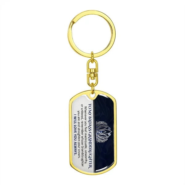 💖Keepsake for Granddaughter Keychain