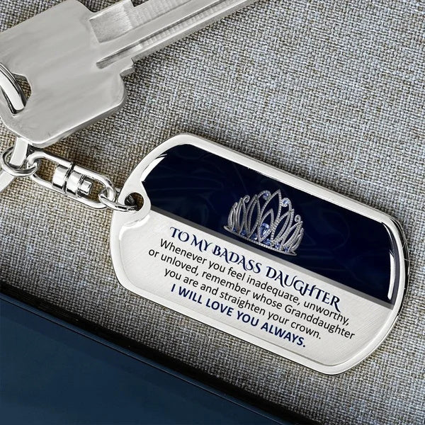 💖Keepsake for Granddaughter Keychain