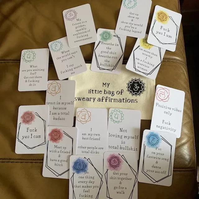 💟Funny Affirmation Card Gift With Storage Pouch💞