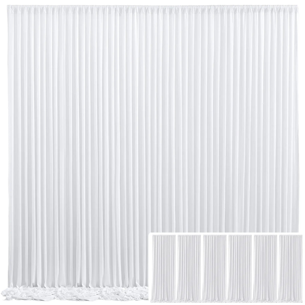 ✨ Elegant Backdrop Curtains – Soft Polyester Drapes for Wedding, Party & Home Decoration (Easy Setup & Reusable)