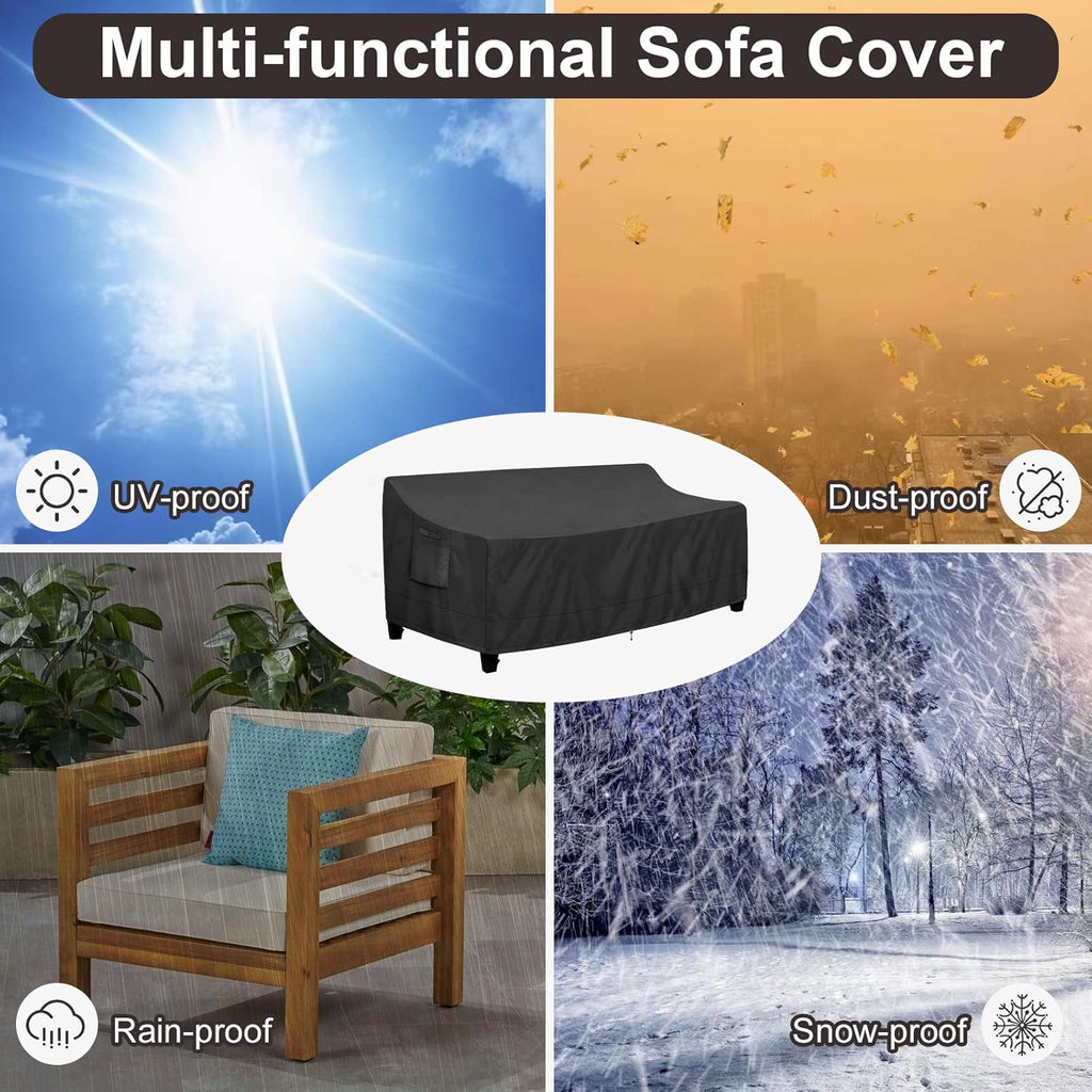 🏡 Heavy-Duty Patio Furniture Cover – Waterproof UV & Wind Resistant Protection