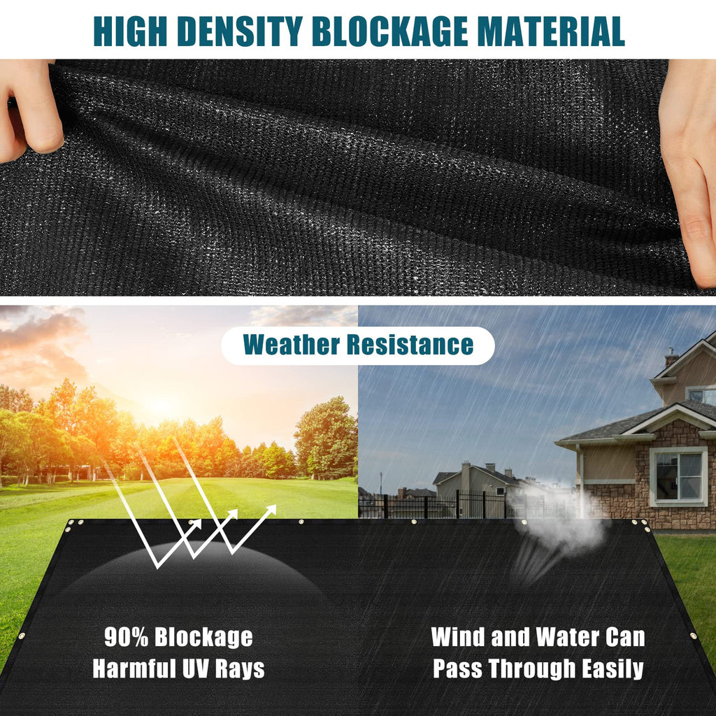Stay Cool Anywhere 🌞 90% UV Block Shade Cloth – Heavy-Duty Mesh Sun Shade with Grommets for Patio, Garden, Camping & Pergola