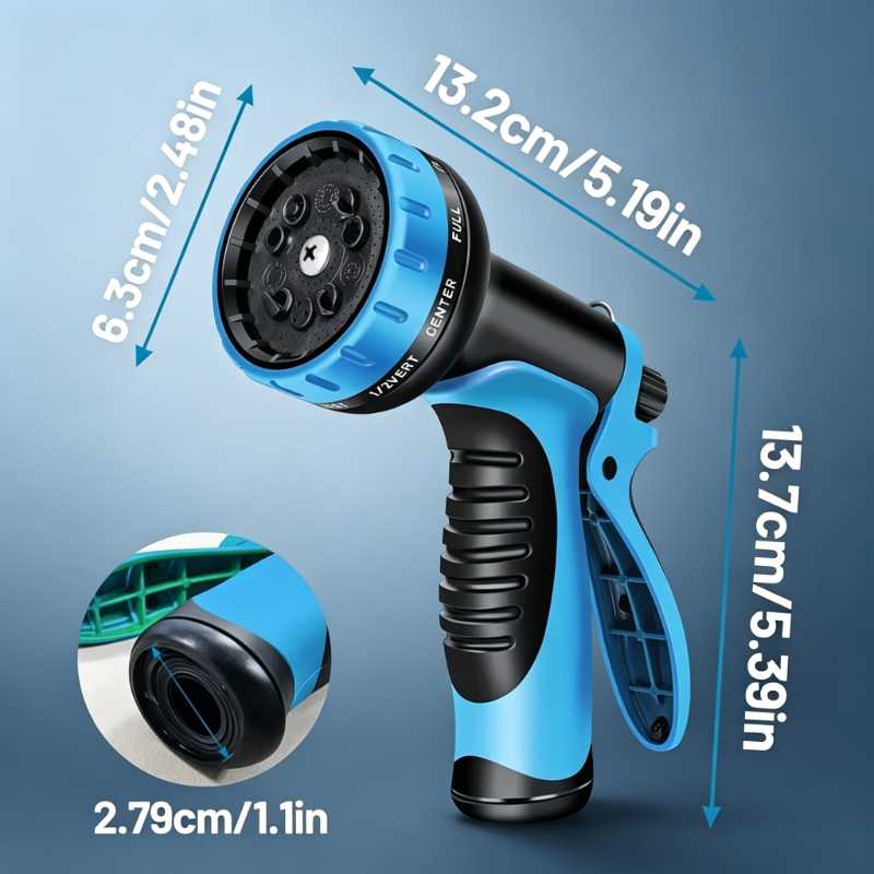 💦 Ultra-Flexible Expanding Water Hose – Kink-Free 3X Stretch Garden Hose with Multi-Function Spray Gun