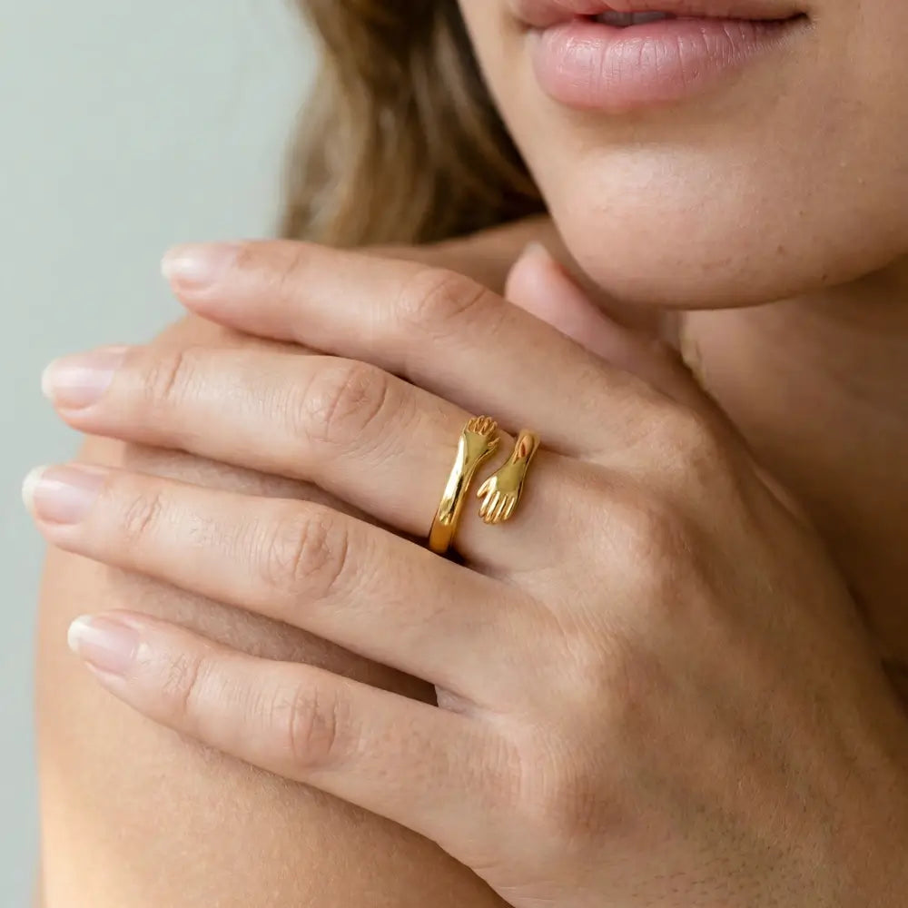 My Precious Granddaughter - Gold Hug Ring