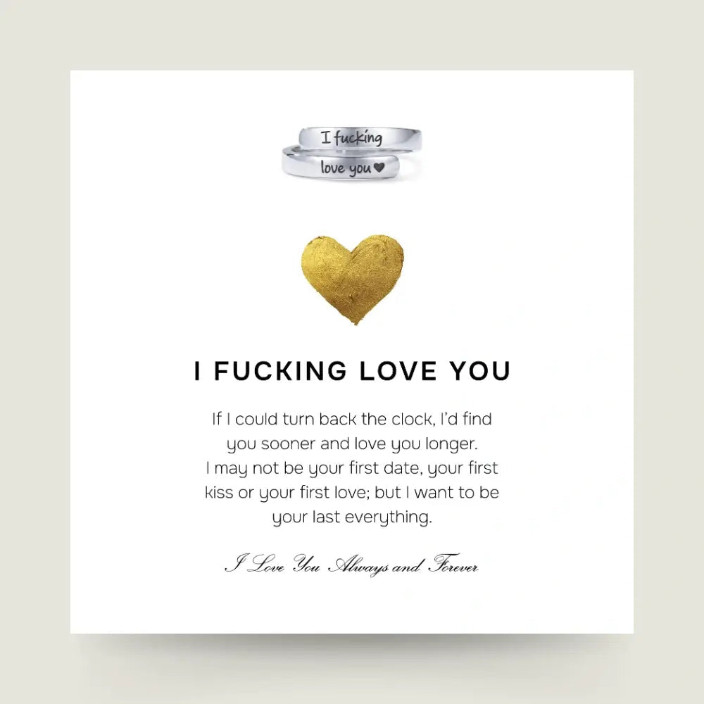 I F♡cking Love You Ring
