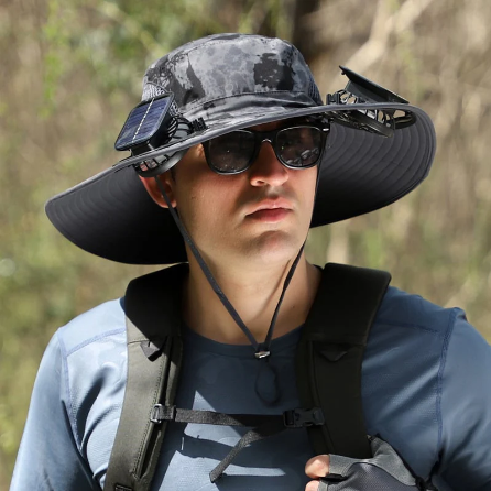 🔥Summer Hot Sale 49% OFF⚡2026 New Ultralight Solar Fan Sun Hat🎁Lighter Than a Baseball!⚾(Only 11oz)